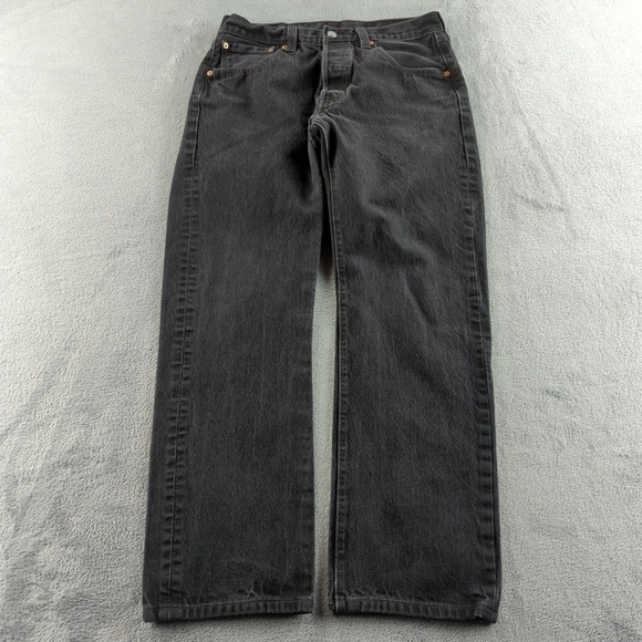 Levi's Other - Vintage‎ Levis 501 Jeans Mens 33 (Fits 30x28) Black Faded Straight Grunge Y2K